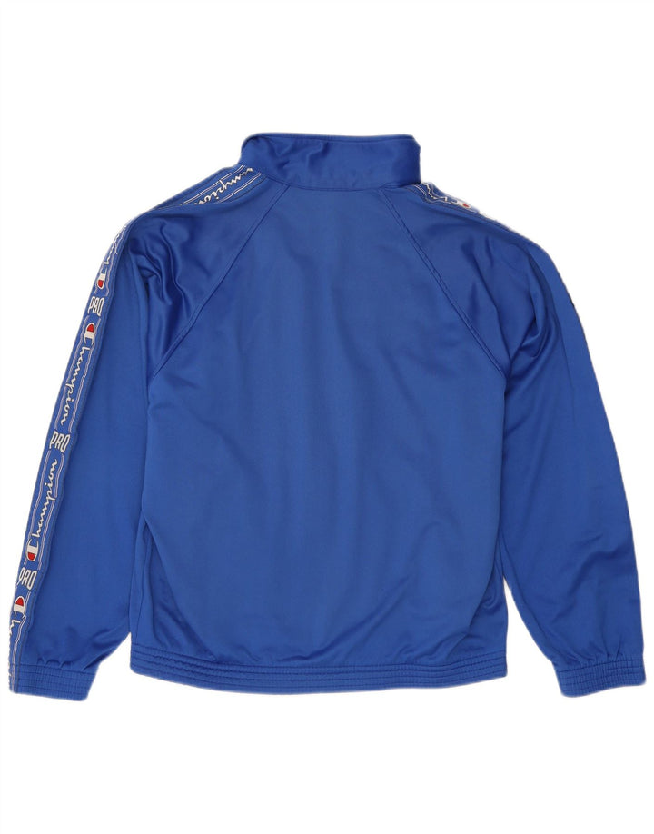 Jaqueta masculina Champion com agasalho gráfico azul médio bloco colorido
