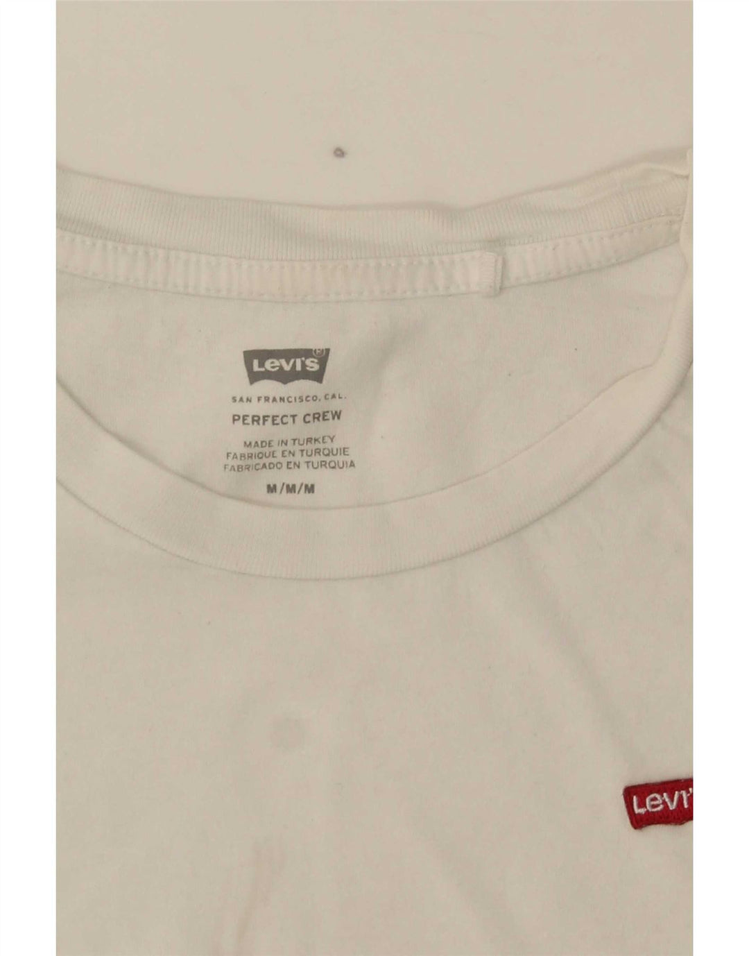 Camiseta feminina Levi's UK 14 médio branco