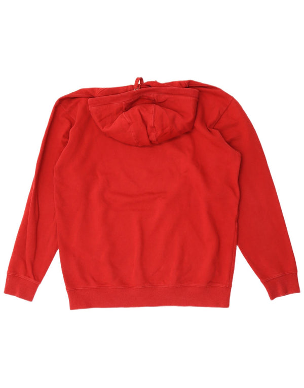 Vans Mens Graphic Hoodie Jumper Grande Algodão Vermelho