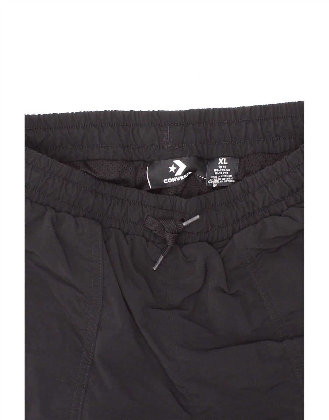 Shorts esportivos Converse Boys 13-14 anos XL preto poliéster