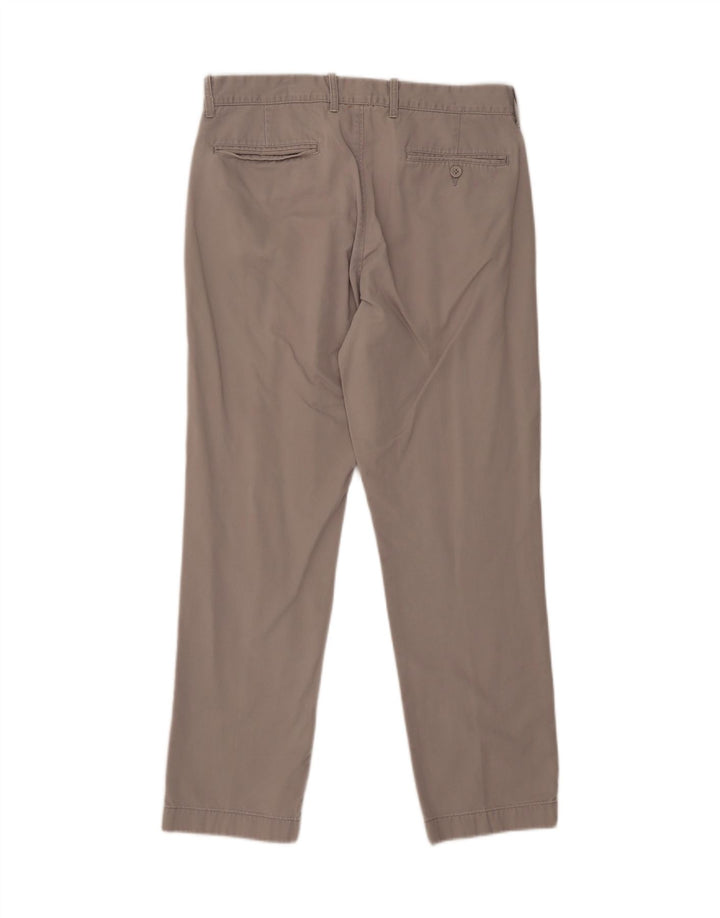J. CREW Mens The Sutton Straight Chino Trousers W32 L30 Grey Cotton Vintage J. Crew and Second-Hand J. Crew from Messina Hembry 
