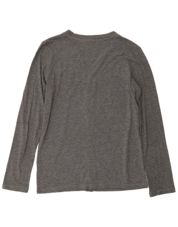 Suéter cardigã feminino Carhartt Reino Unido 14 algodão cinza médio