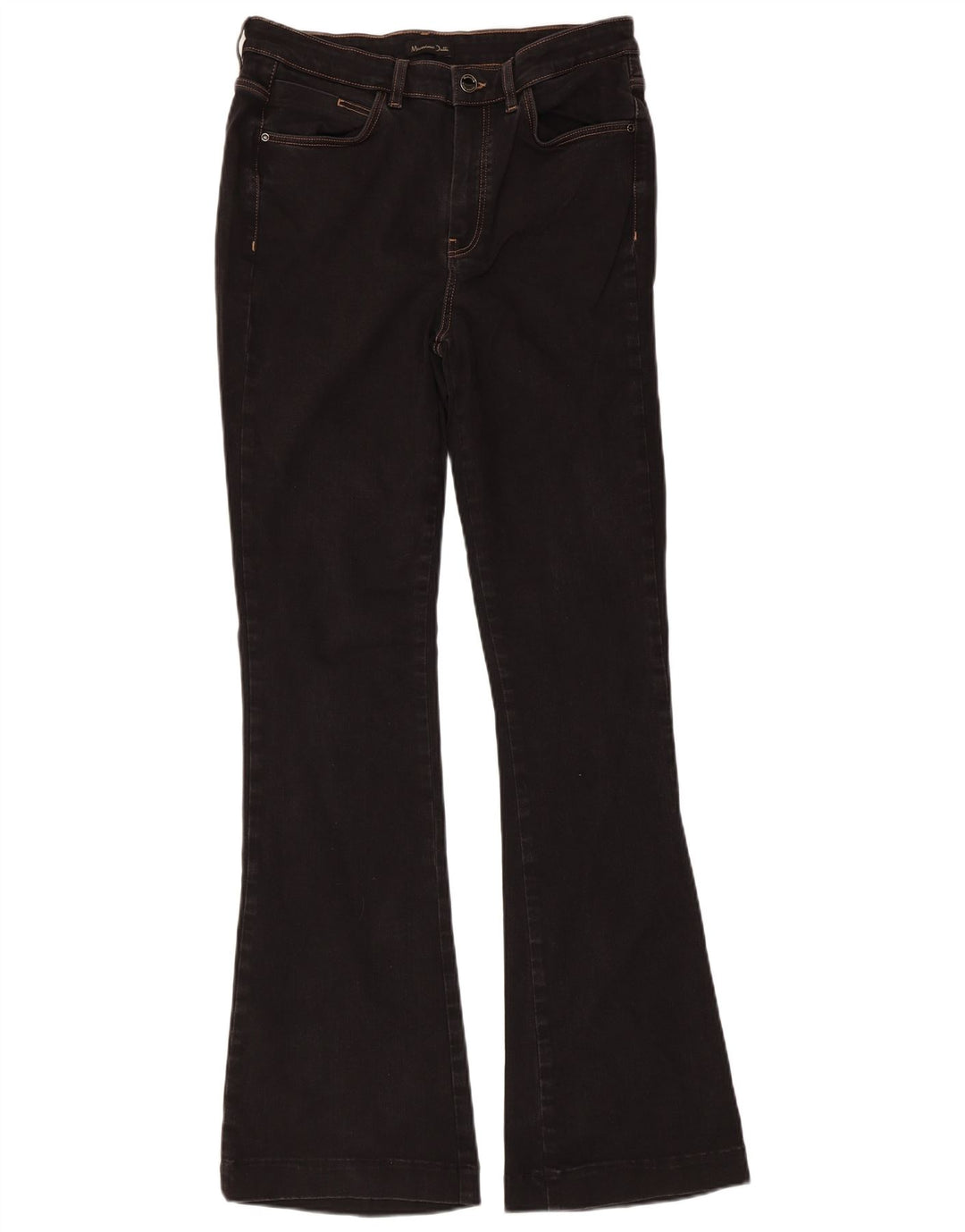 Calça jeans feminina MASSIMO DUTTI EU 42 grande W32 L32 algodão preto