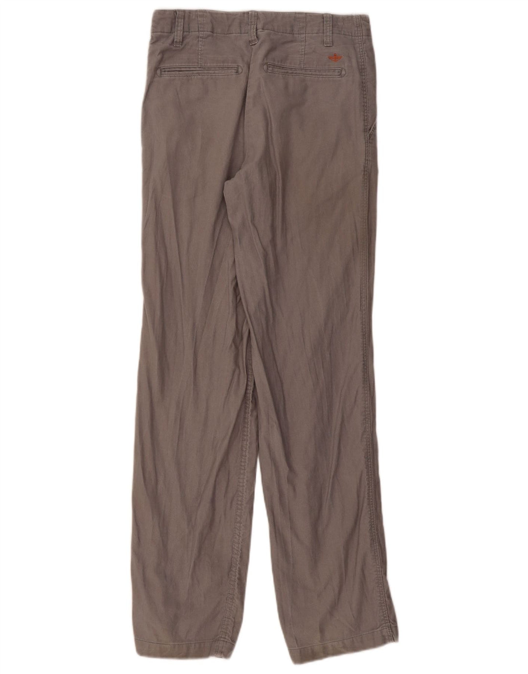 Calças Dockers masculinas retas Chino W29 L32 algodão cinza
