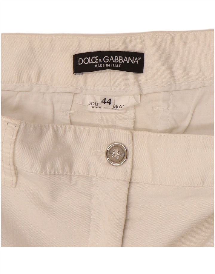 Shorts cargo feminino Dolce & Gabbana IT 44 médio W32 branco