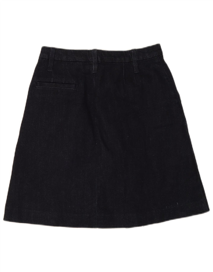 Saia jeans feminina G-Star pequena W26 algodão azul marinho