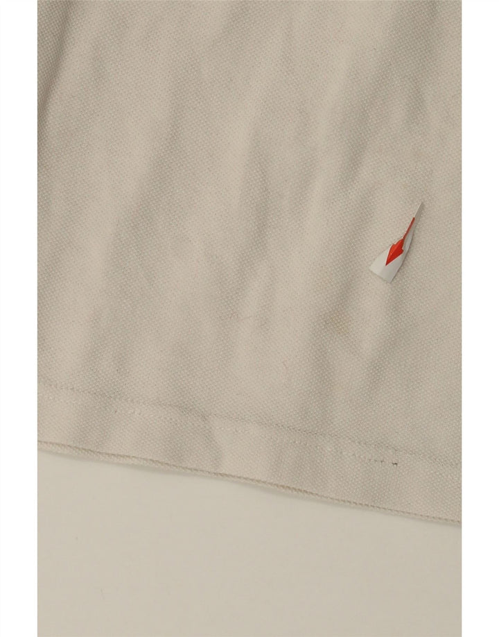 Camisa polo masculina Polo Ralph Lauren de algodão branco médio