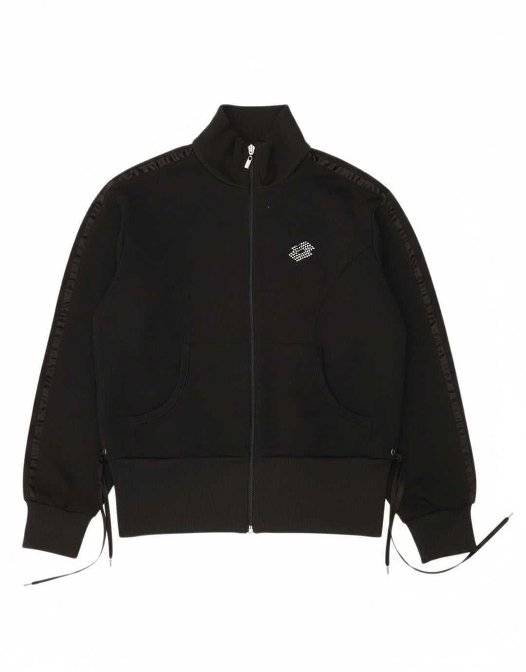Lotto Womens Tracksuit Top Jacket UK 16 Grande Preto