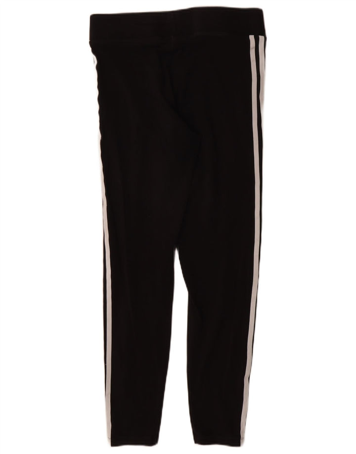 ADIDAS Womens Leggings UK 12 Médio Algodão Preto