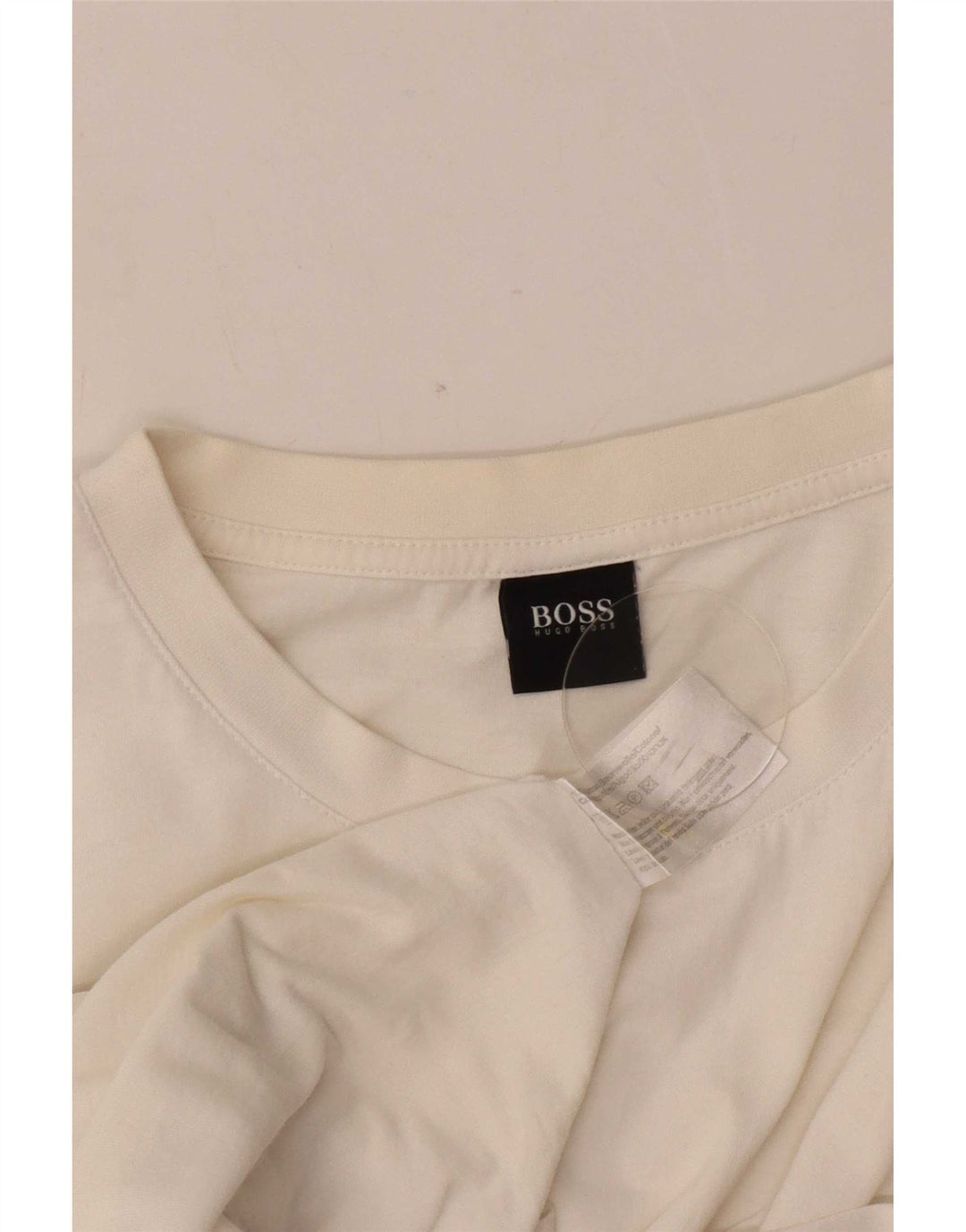 Camiseta masculina Hugo Boss Top XL algodão branco