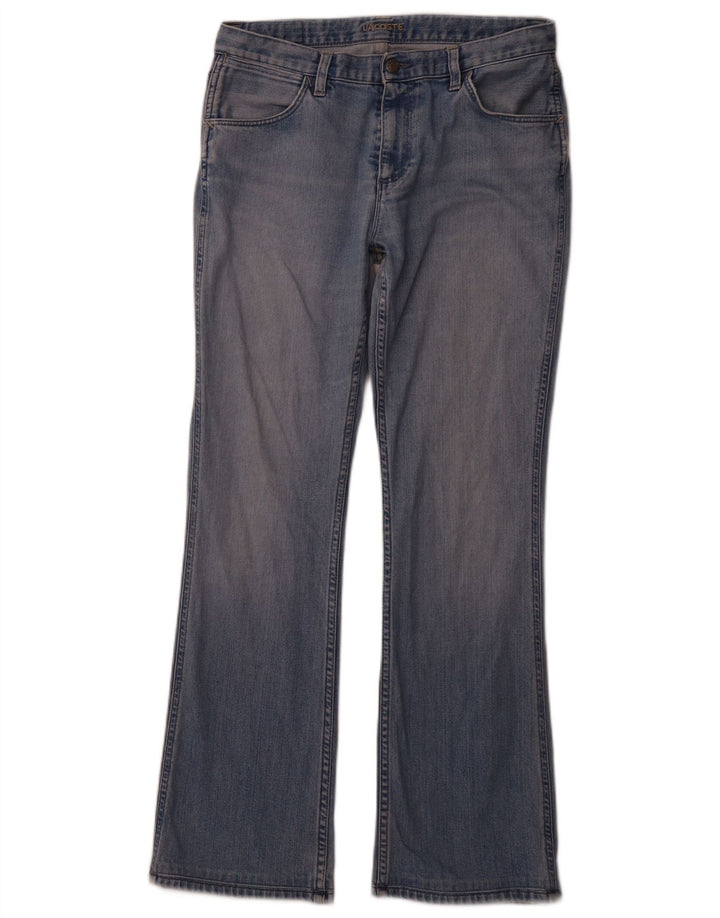 Calça Jeans Bootcut Feminina LACOSTE W31 L30 Azul Algodão