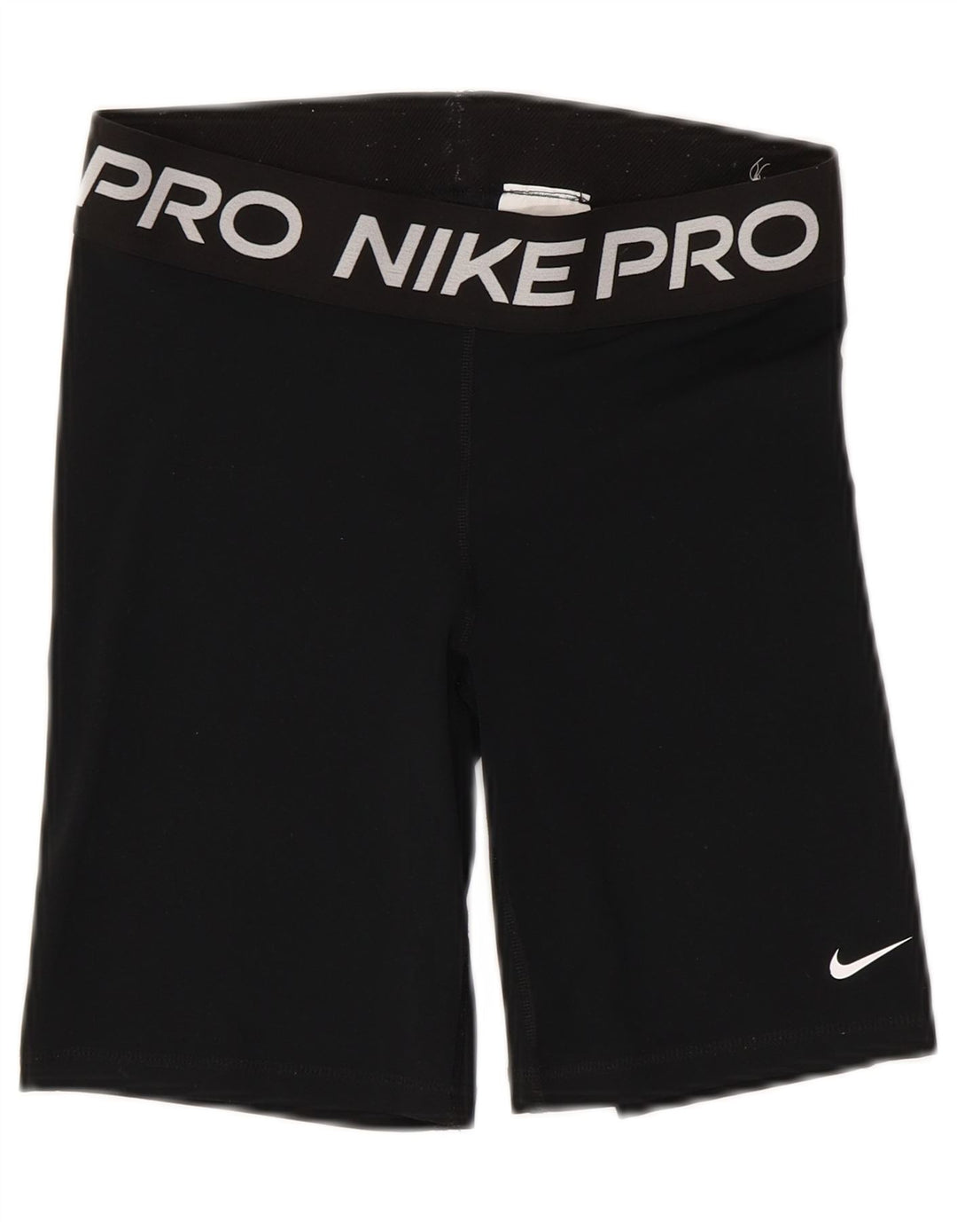 Shorts esportivos femininos NIKE Dri Fit Graphic UK 12 médio preto poliéster