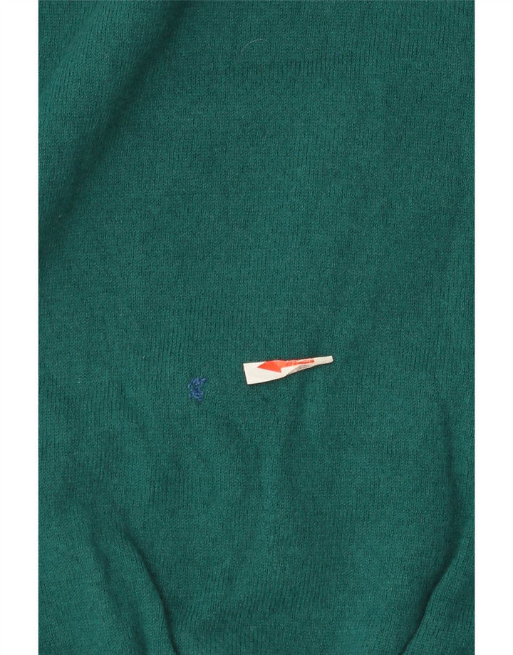 Suéter masculino Brooksfield com decote em V IT 54 XL lã verde