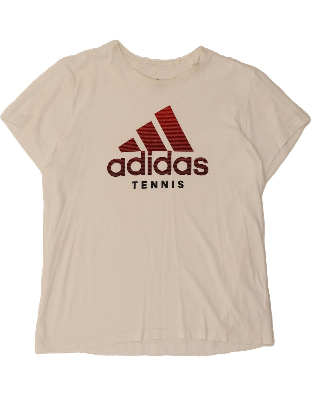 ADIDAS Mens Climalite Graphic T-Shirt Top Large White Cotton Vintage Adidas and Second-Hand Adidas from Messina Hembry 