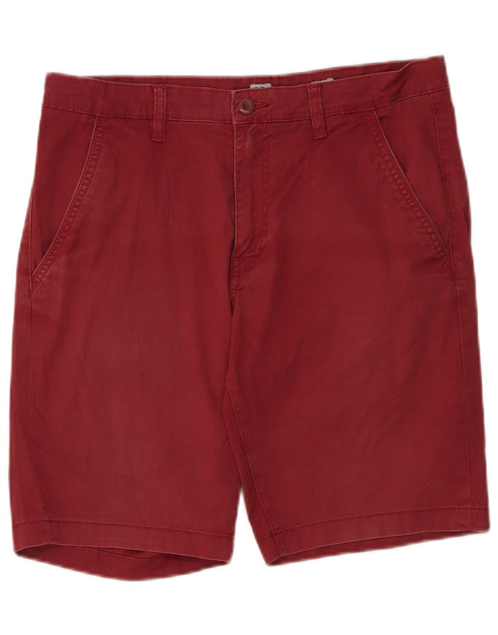 DACK'S Mens Regular Fit Chino Shorts IT 48 Médio W34 Borgonha