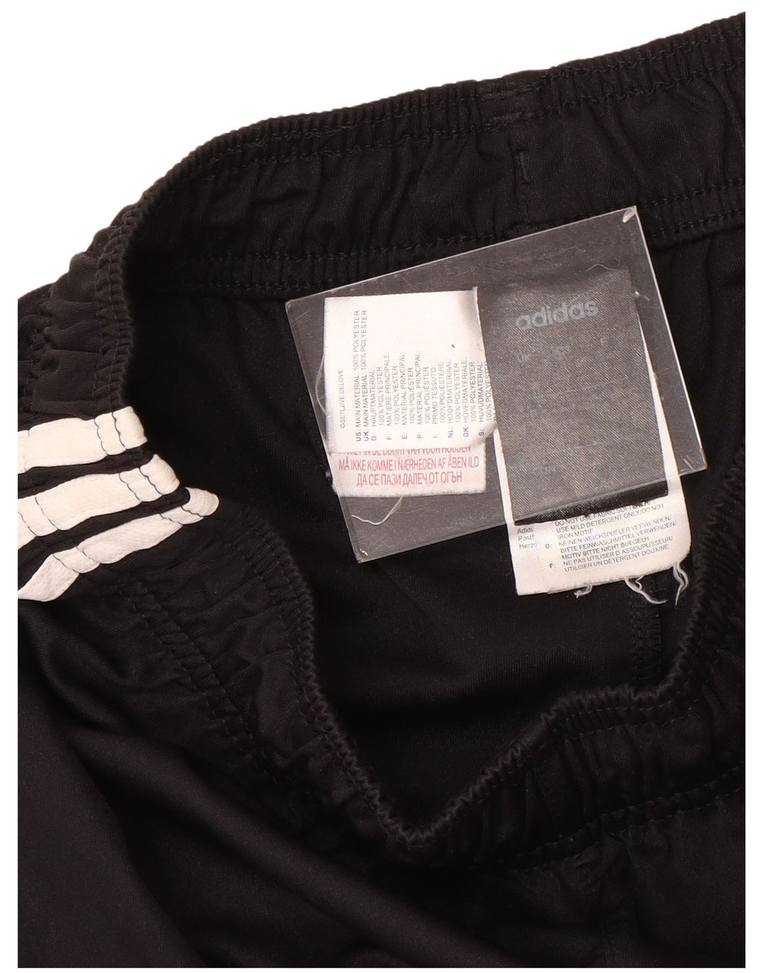 Shorts esportivos masculinos ADIDAS 13-14 anos preto poliéster