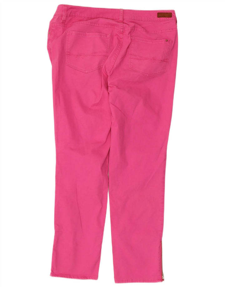 Calça feminina casual TOMMY HILFIGER EUA 12 grande W36 L28 rosa