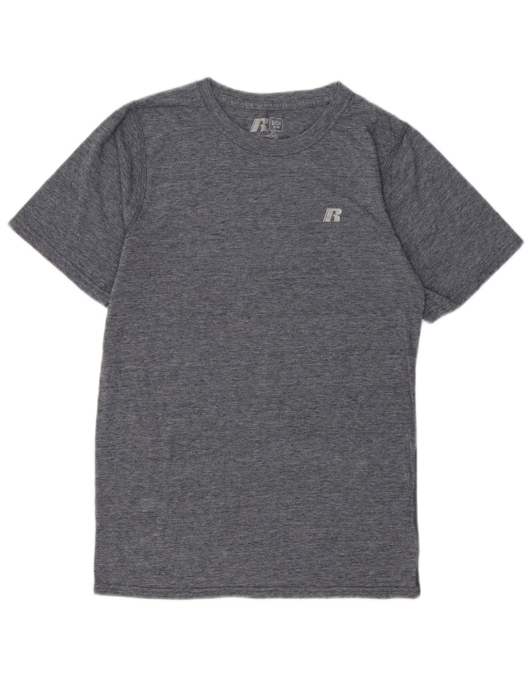 Camiseta masculina RUSSELL ATLÉTICA Top UK 34/36 Poliéster cinza pequeno