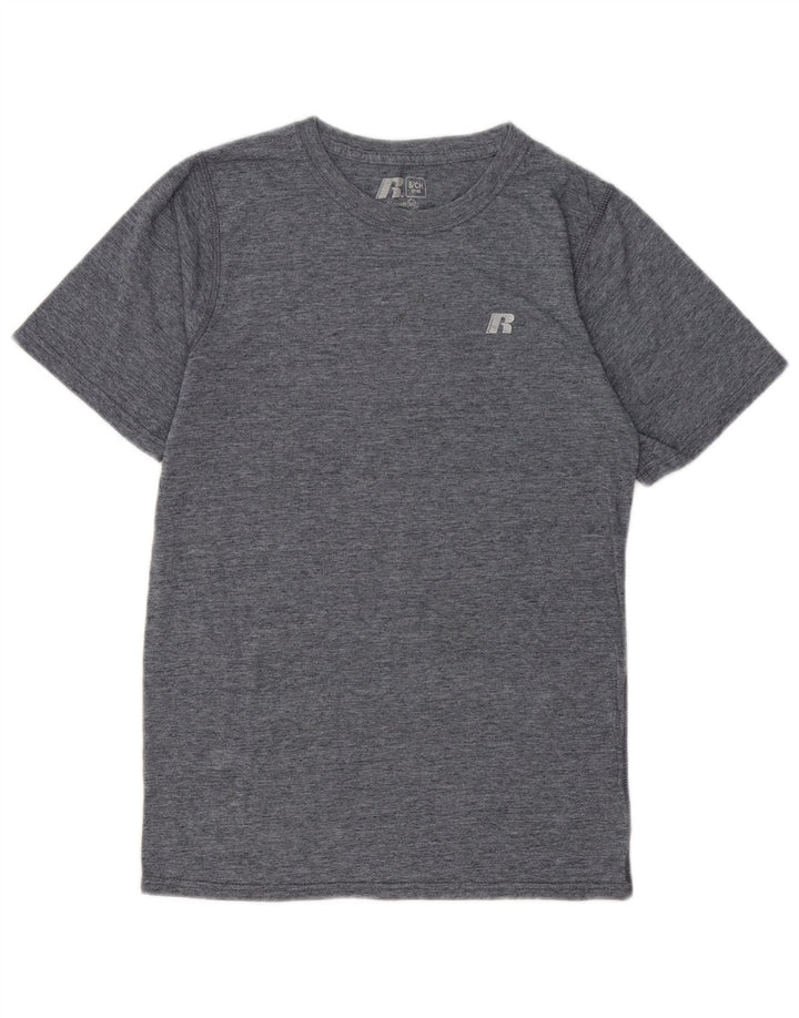 Camiseta masculina RUSSELL ATLÉTICA Top UK 34/36 Poliéster cinza pequeno
