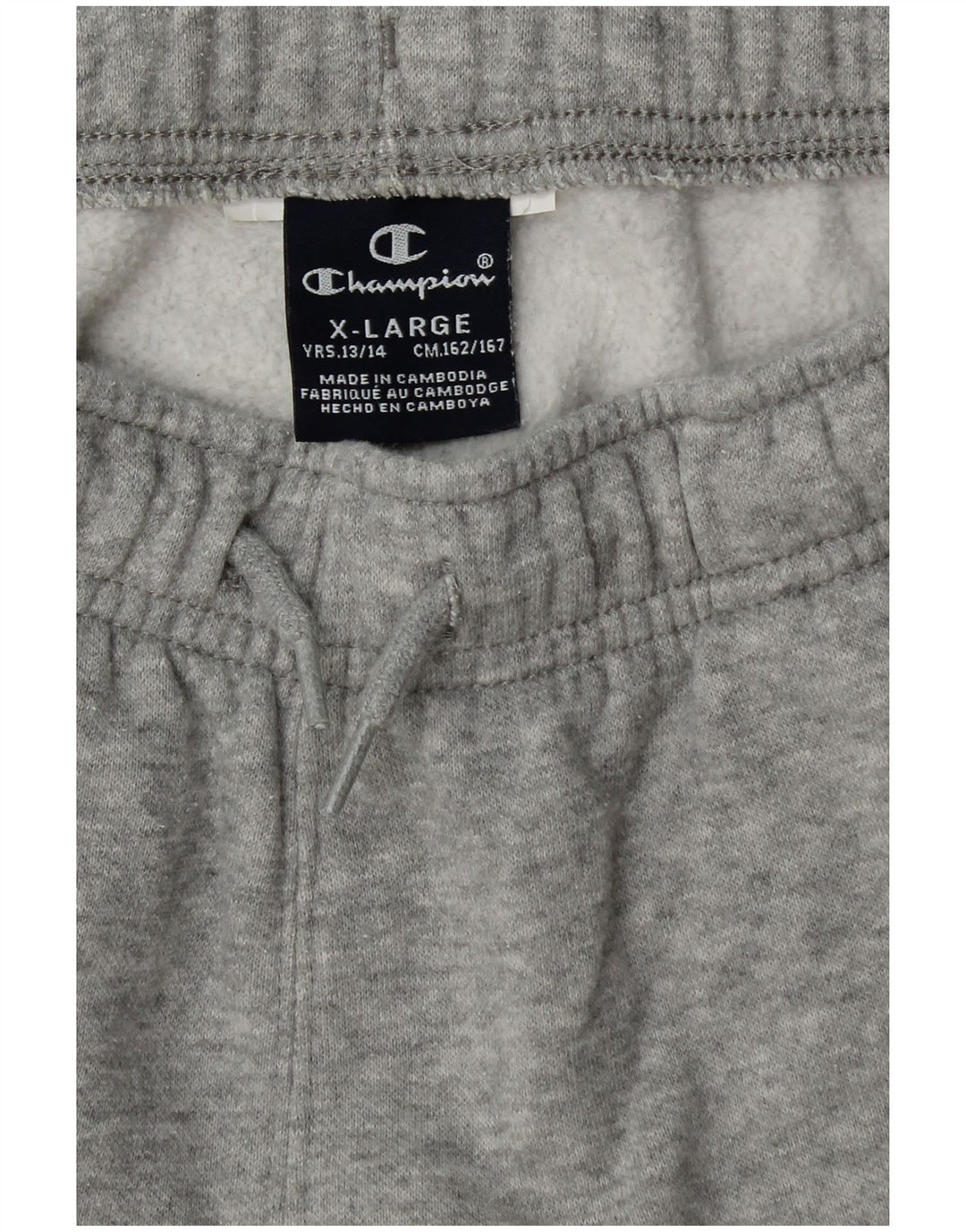 CHAMPION Meninos Calças de Treino Gráfico Joggers 13-14 Anos XL Cinza