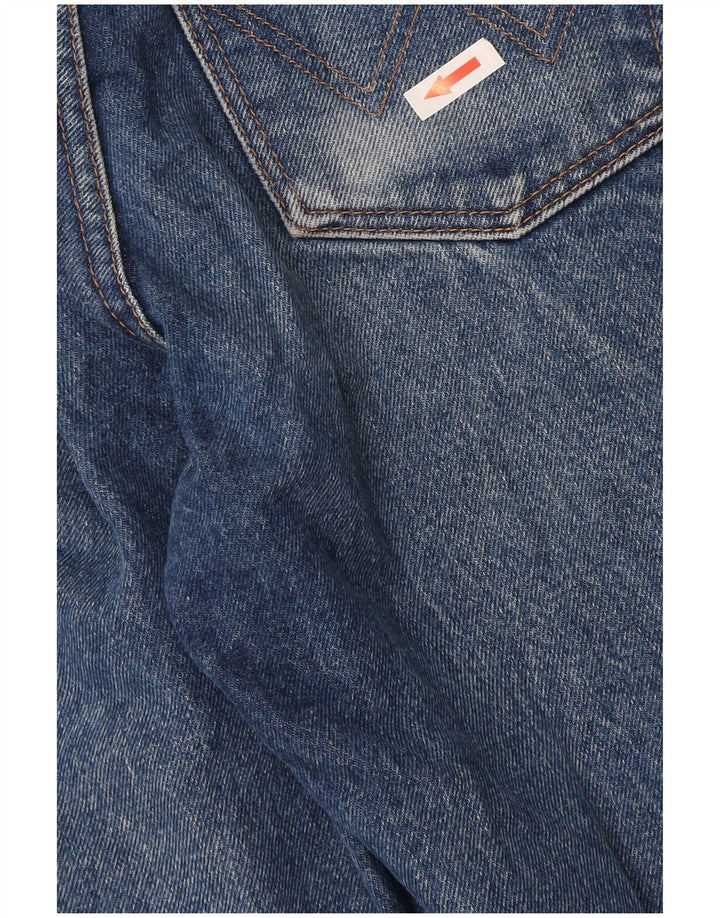 Wrangler Mens Straight Jeans W31 L31 Azul Algodão