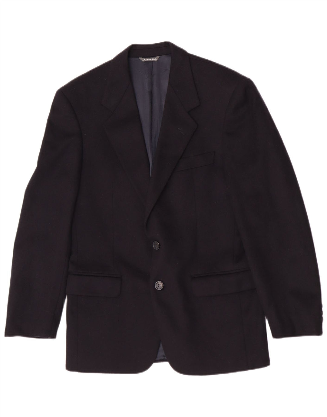 Jaqueta blazer masculina Urbis com 2 botões IT 46 pequena lã azul marinho