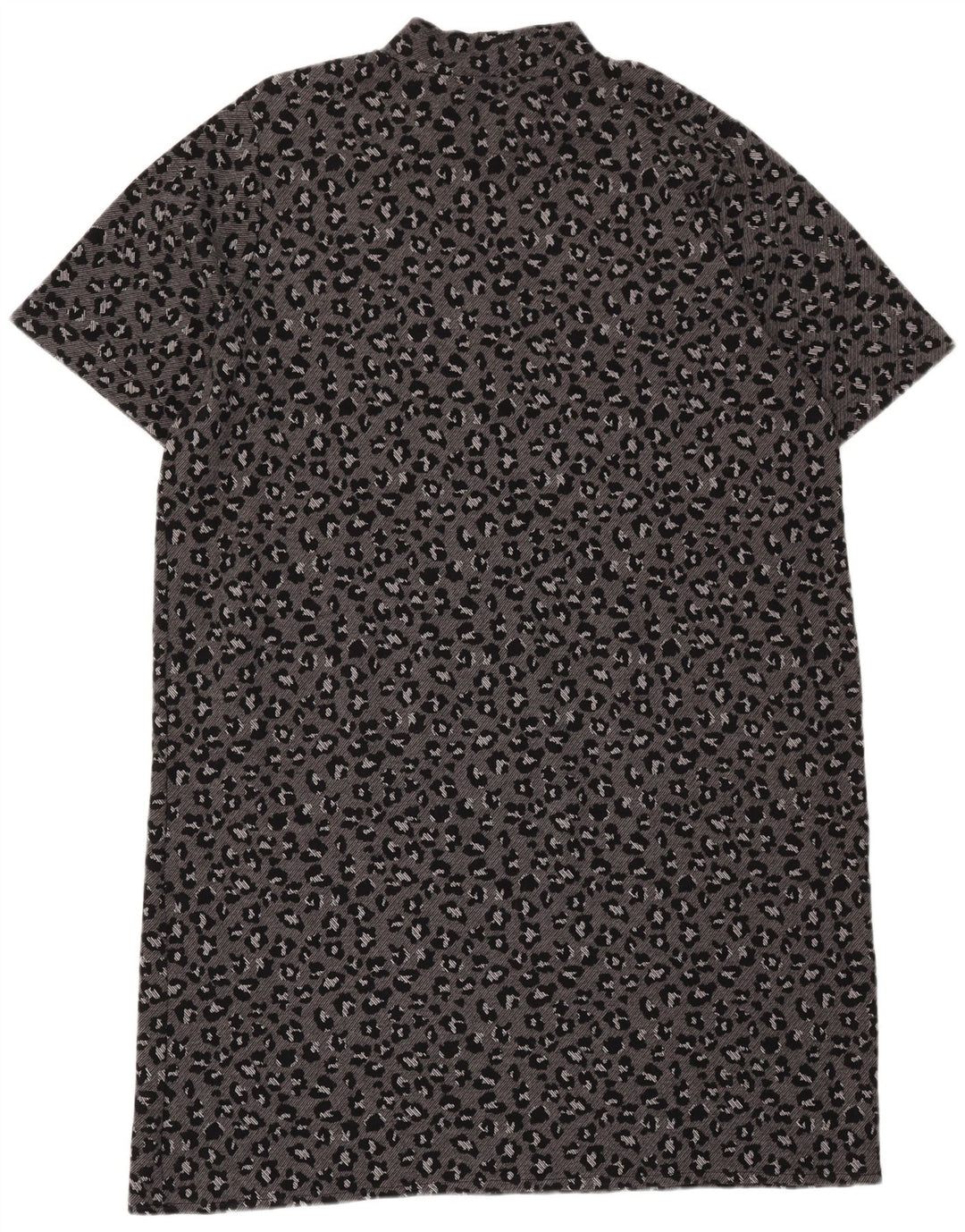 Vestido básico feminino MARKS & SPENCER UK 24 4XL cinza animal estampado algodão