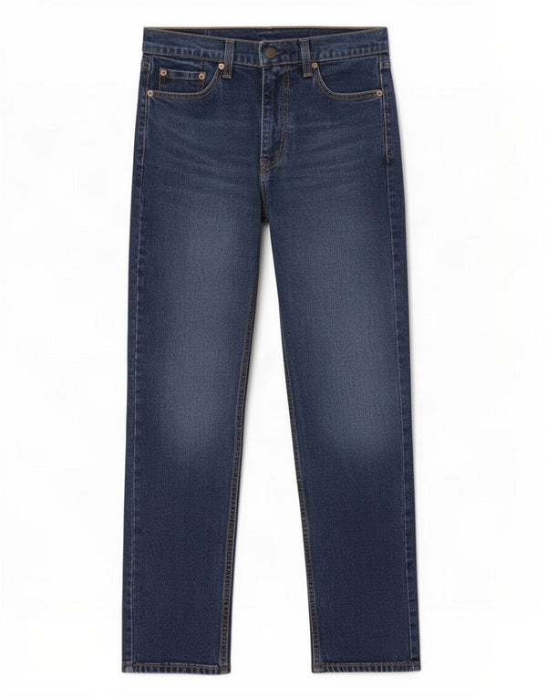 Jeans masculino Levi's 505 Regular Fit Straight W30 L32 Azul Marinho Algodão