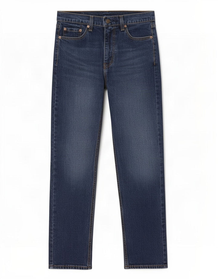 Jeans masculino Levi's 505 Regular Fit Straight W30 L32 Azul Marinho Algodão