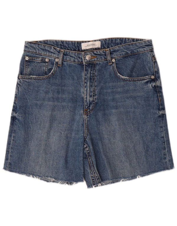 Shorts jeans feminino Zara EU 40 médio W30 algodão azul