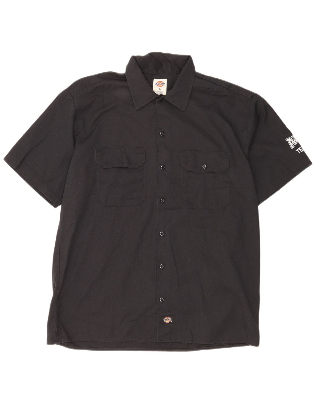 DICKIES Camiseta masculina gráfica de manga curta grande algodão preto