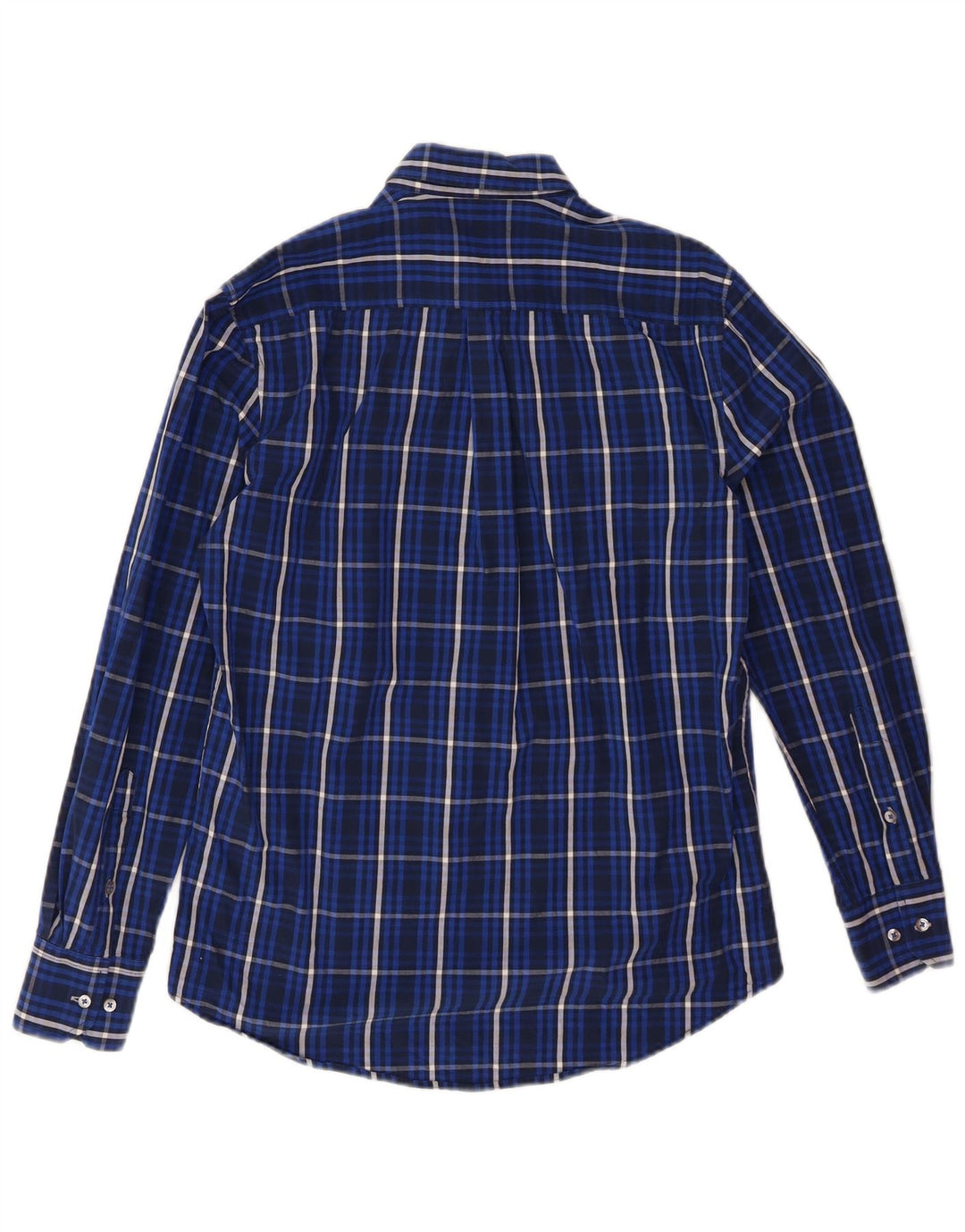 Camisa masculina DACK'S Regular Fit pequena de algodão xadrez azul