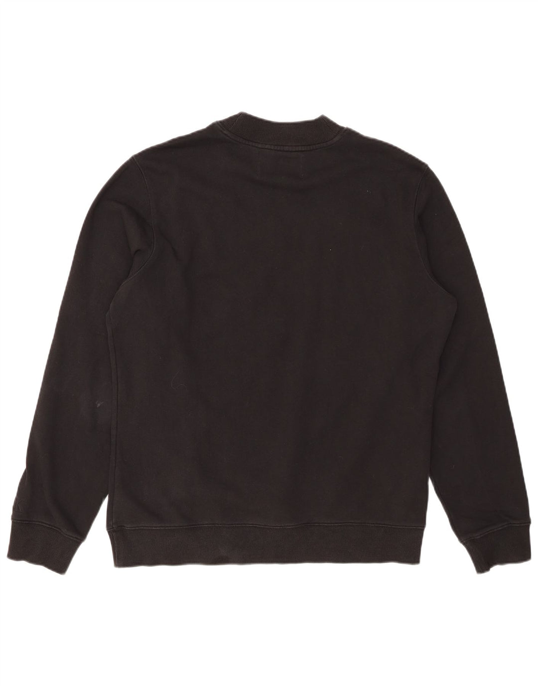 CALVIN KLEIN JEANS moletom gráfico feminino jumper UK 16 grande preto