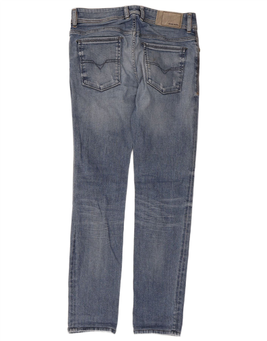 DIESEL Jeans femininos desgastados slim W29 L29 algodão azul