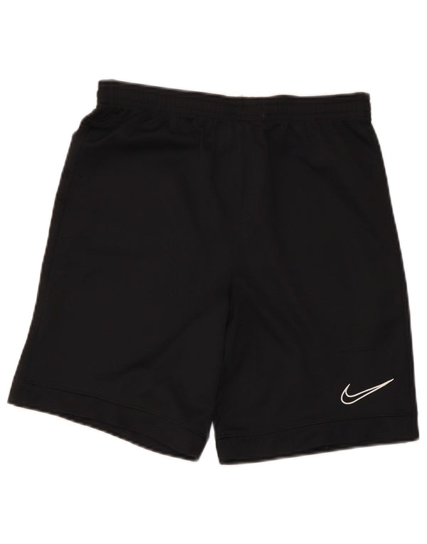 Shorts esportivos NIKE Boys Dri Fit 12-13 anos grande preto poliéster