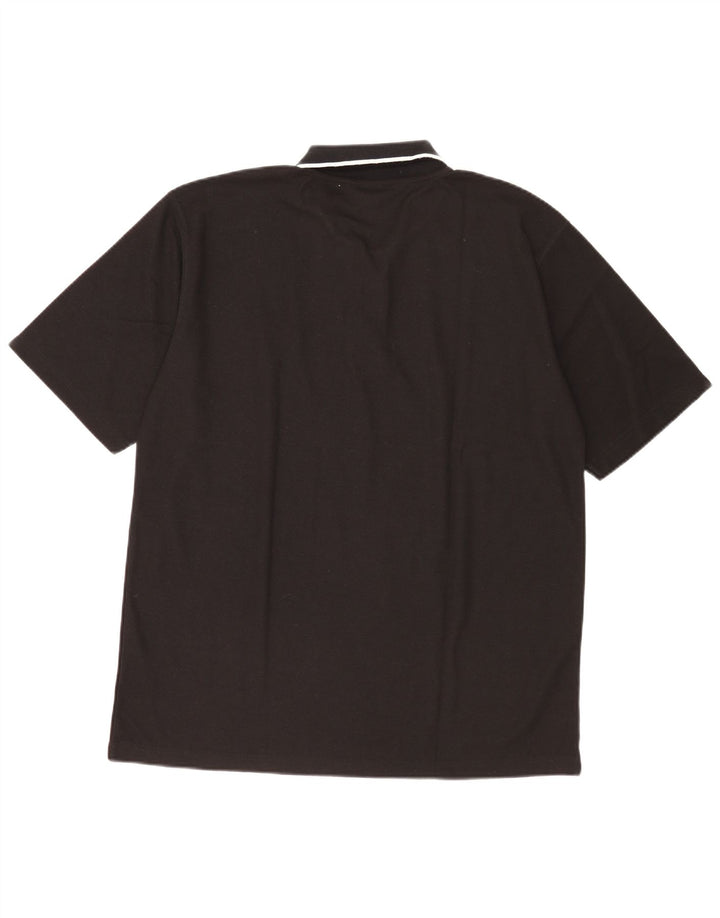 Camisa polo masculina Umbro grande poliéster preto