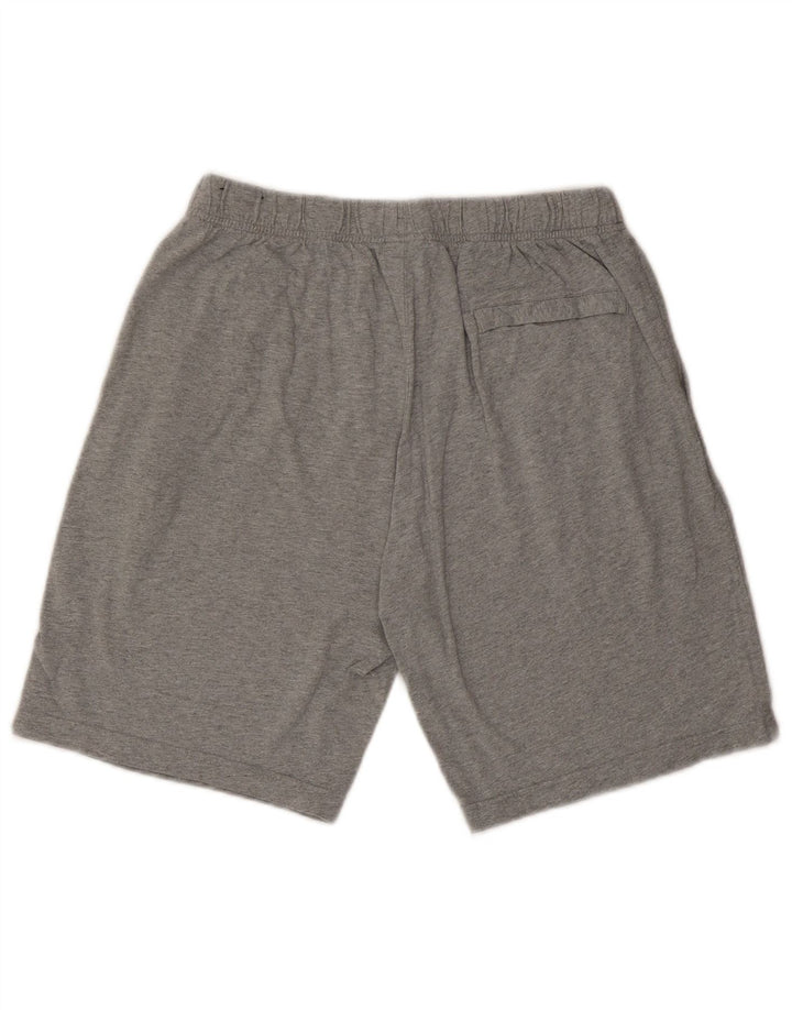 Shorts esportivos masculinos NIKE grandes de algodão cinza