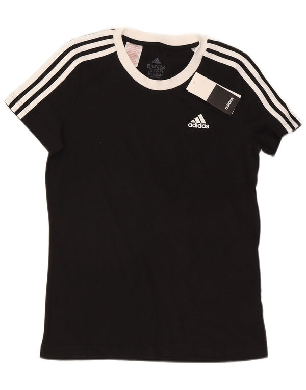 Camiseta Adidas Menino 13-14 Anos Algodão Preto