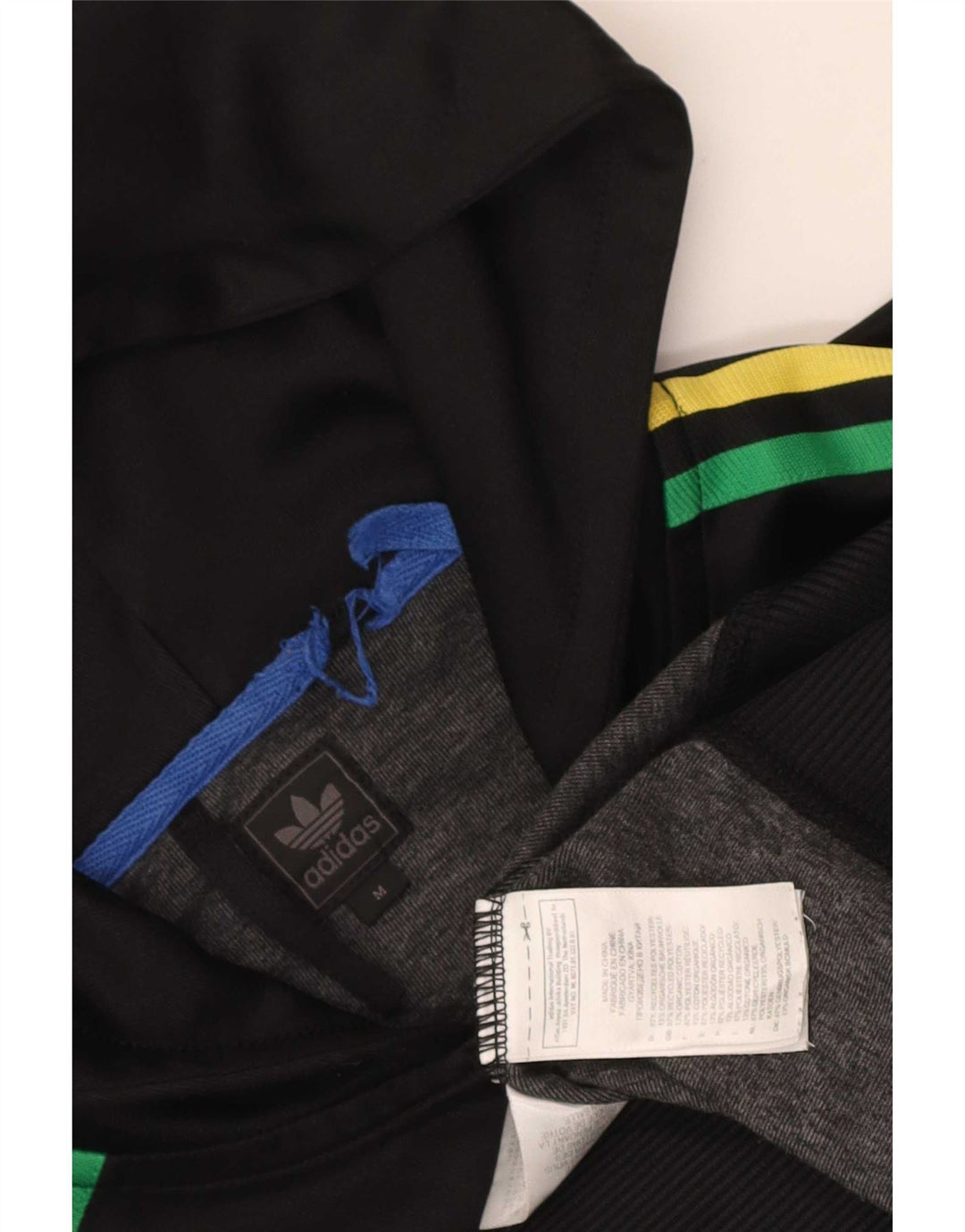 Adidas Mens Zip Hoodie Suéter Médio Preto Poliéster