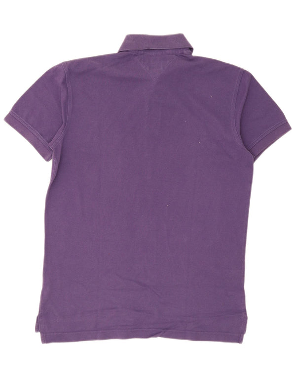 Camisa polo masculina Tommy Hilfiger médio algodão roxo