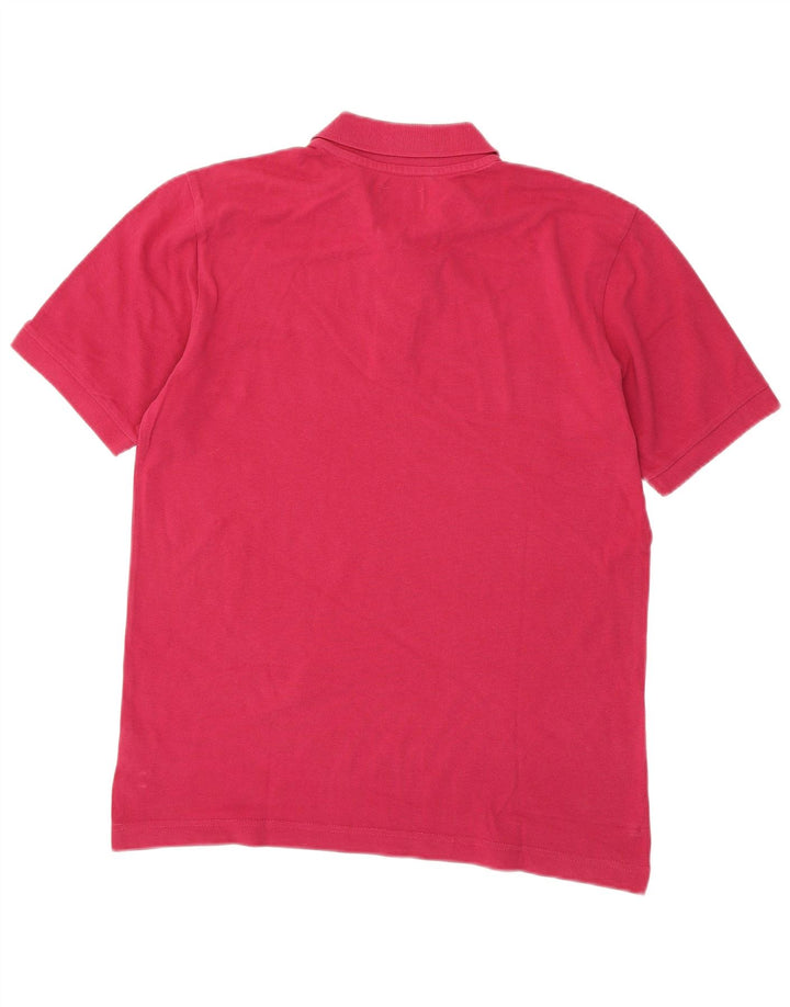 Camisa polo masculina KAPPA médio algodão rosa