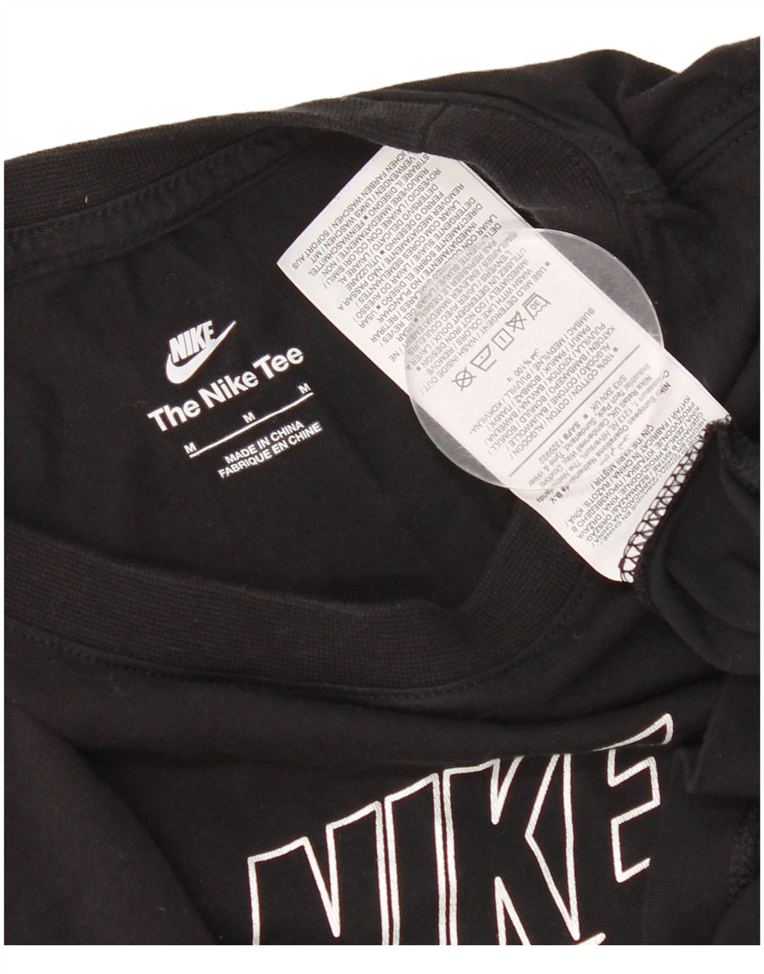 Camiseta Nike Feminina Graphic Top UK 14 Médio Algodão Preto