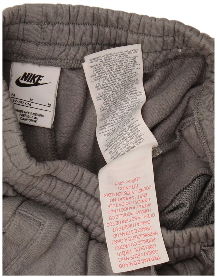 Shorts esportivos masculinos NIKE 10-11 anos cinza algodão