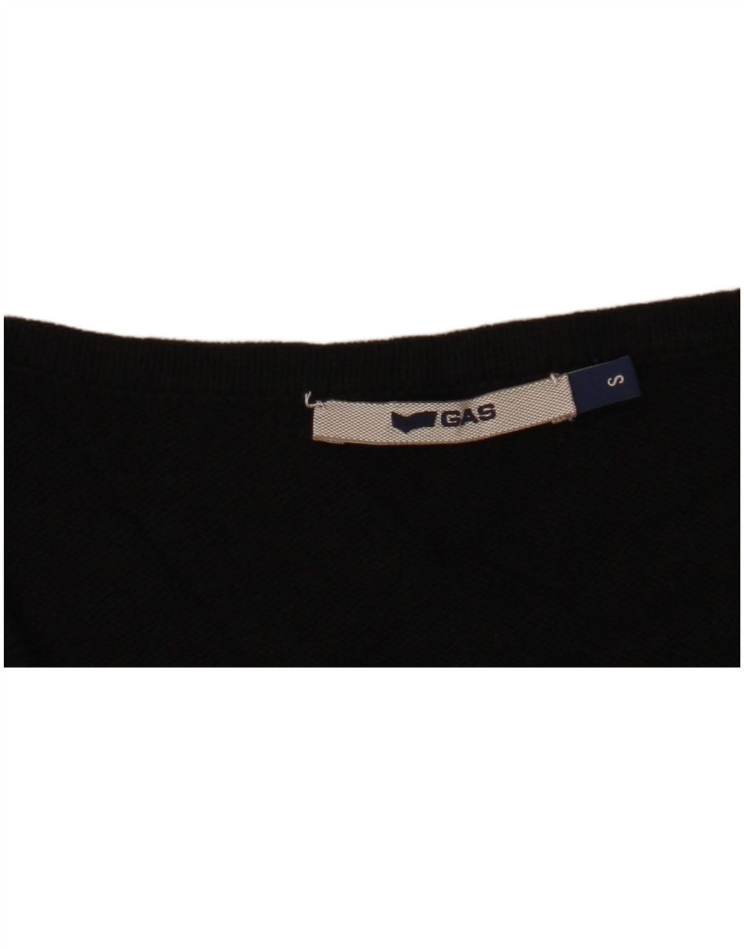 GAS vestido feminino de manga curta com babado frontal Reino Unido 10 pequeno preto