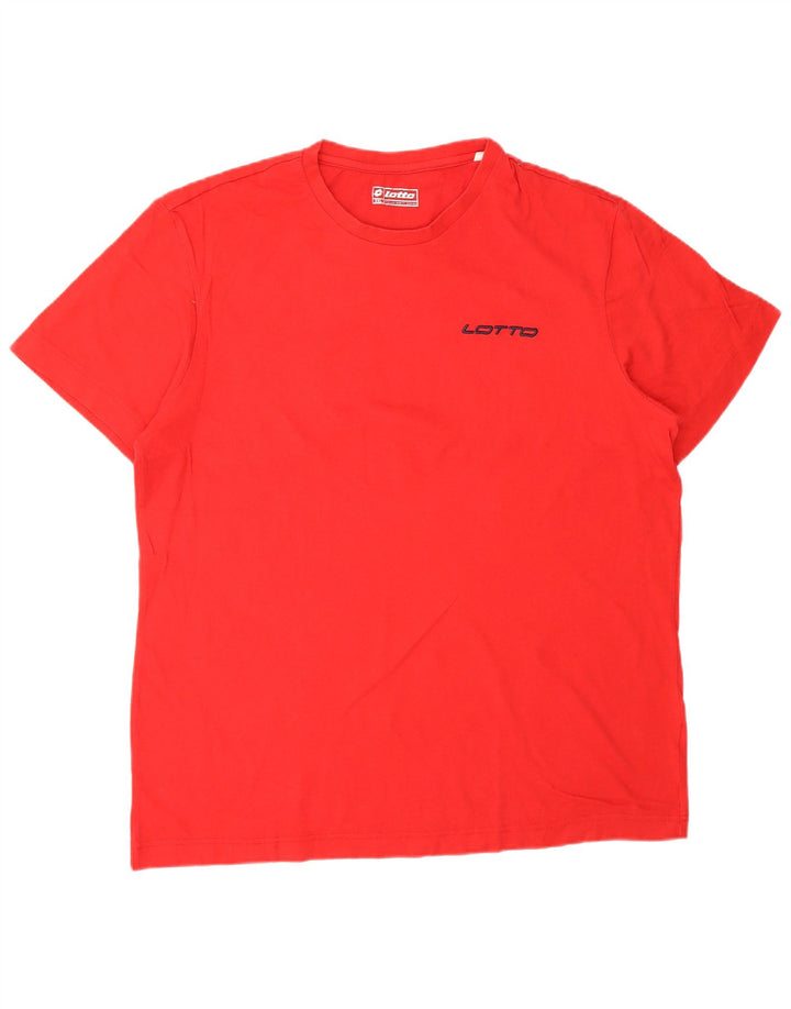 LOTTO Camiseta masculina Top 2XL Sintético Vermelho