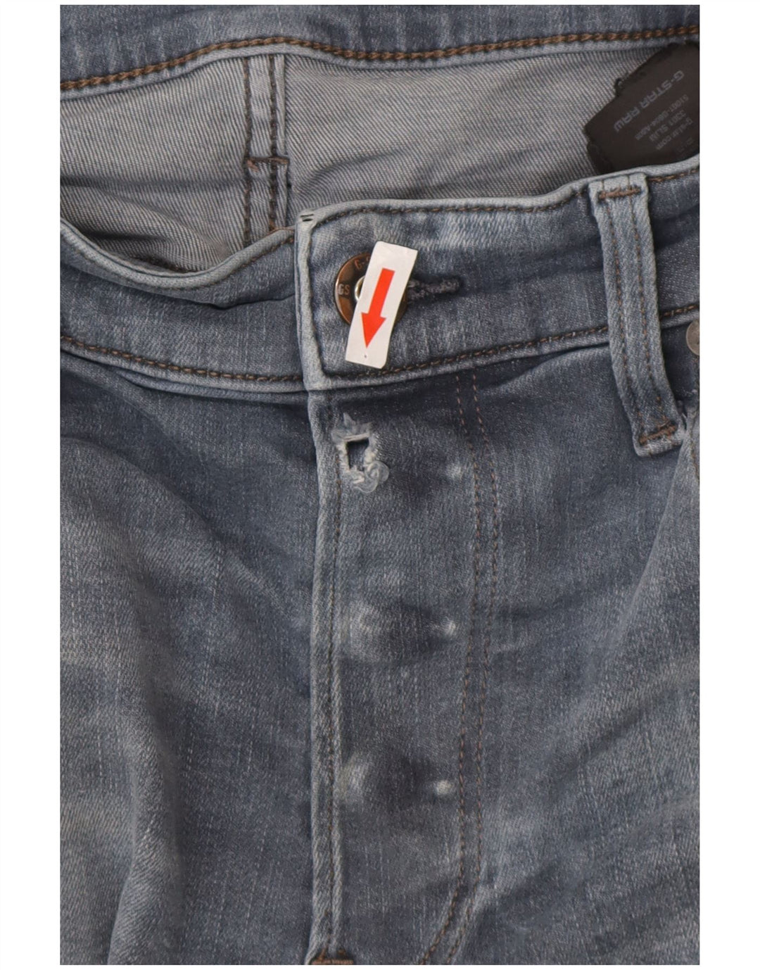 G-Star Masculino Slim Jeans W34 L30 Azul Poliéster