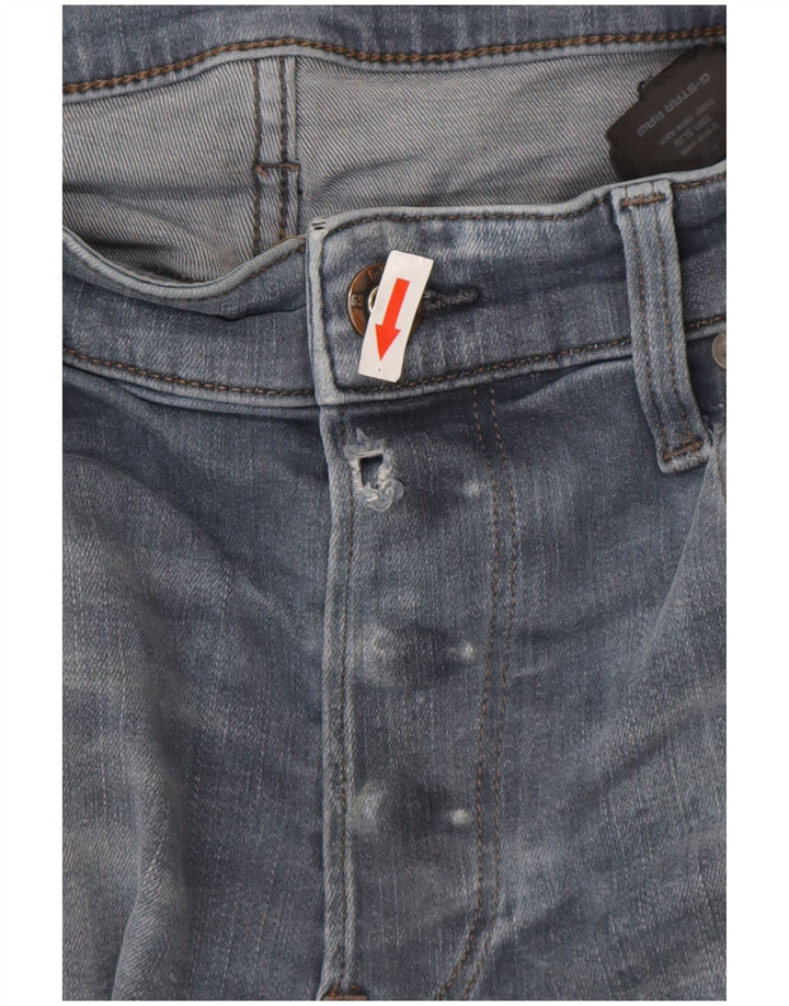 G-Star Masculino Slim Jeans W34 L30 Azul Poliéster