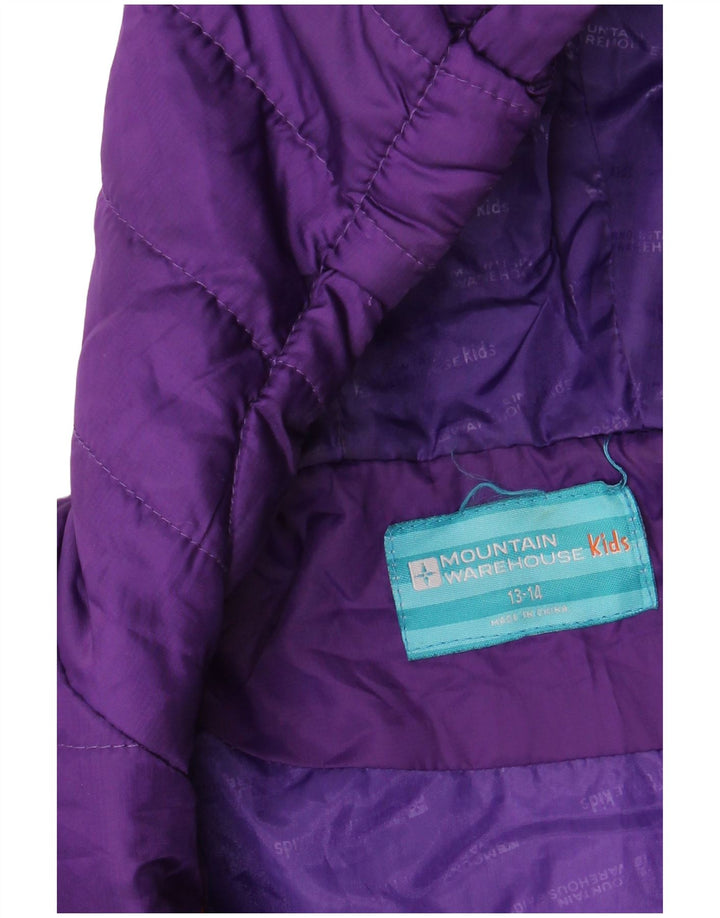 Jaqueta acolchoada com capuz para meninos MOUNTAIN WAREHOUSE 13-14 anos roxo