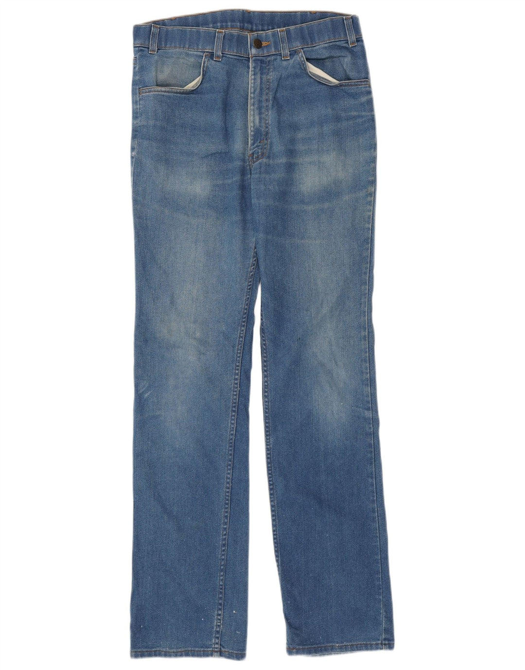 Calça jeans reta masculina Levi's W34 L34 azul algodão