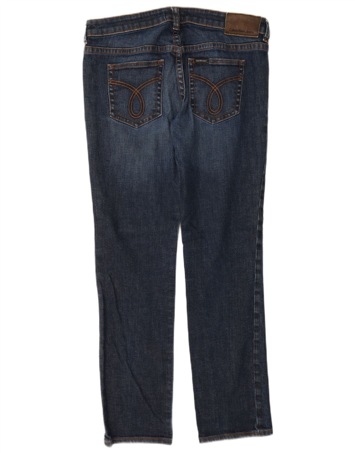 Calvin Klein Calça Jeans Feminina Slim W34 L30 Azul